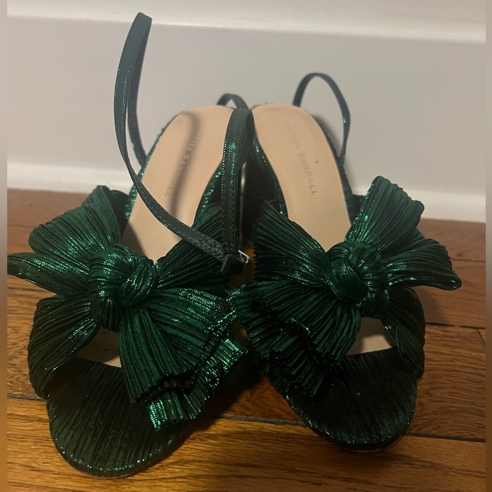 Green Loeffler Randall heels.